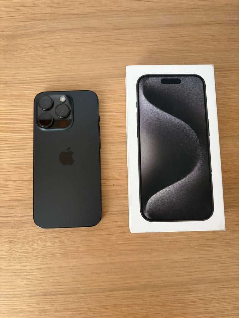 Te koop Iphone 15 Pro 256GB Black, Telecommunicatie, Ophalen, Zo goed als nieuw, 256 GB, IPhone 15
