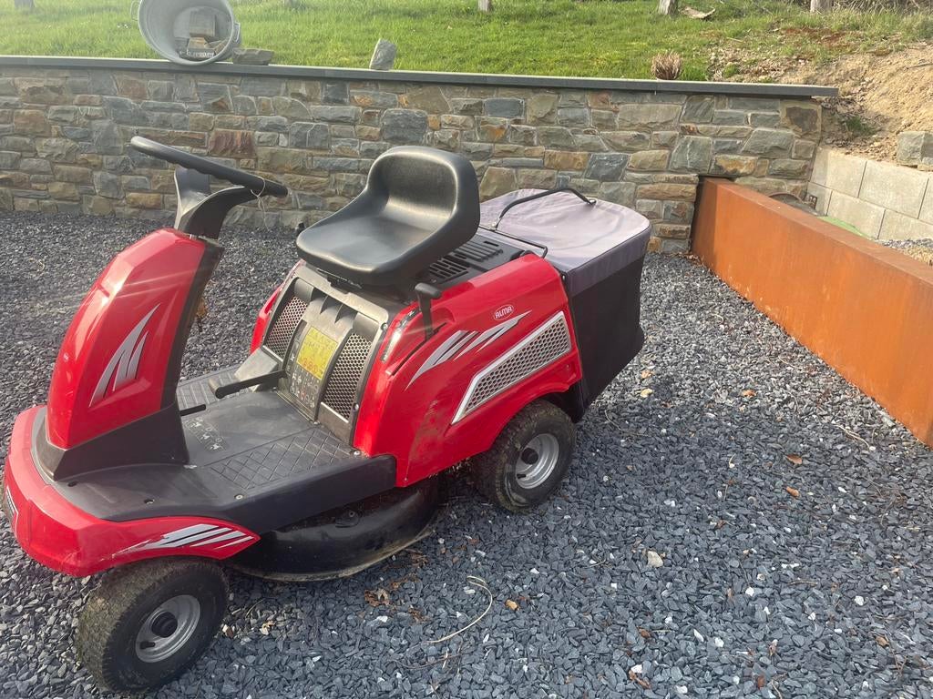 Tracteur tondeuse autoporté ALMA avec bac de ramassage, Jardin & Terrasse, Tondeuses autoportées, Enlèvement ou Envoi, Comme neuf