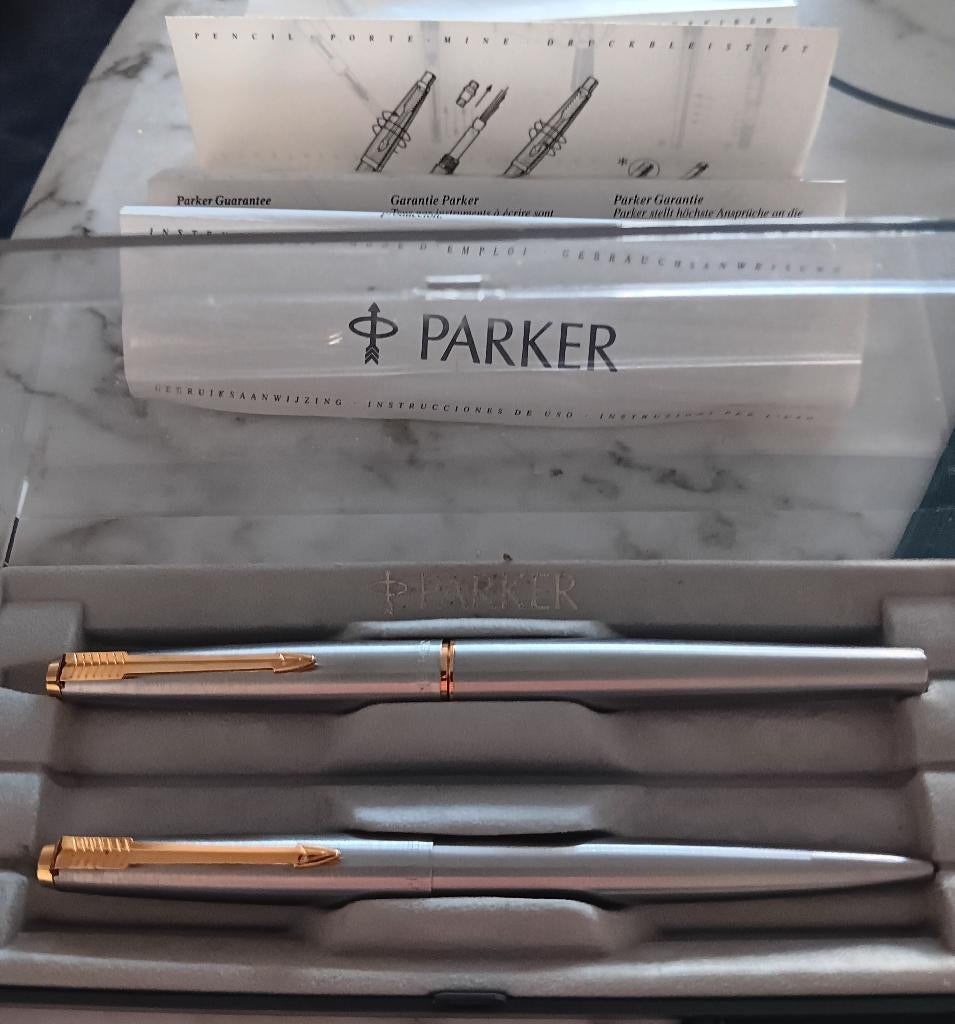 Vintage Parker 45 Flighter Set (Vulpen & Ballpoint), Ophalen