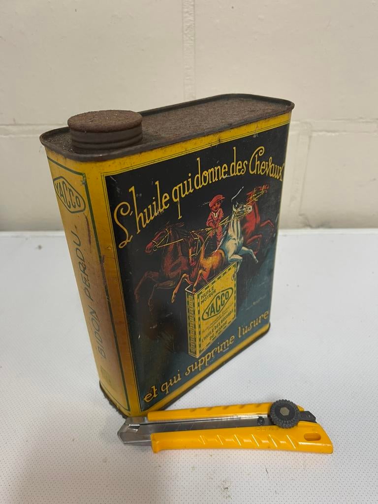 YACCO olie huile bidon blik blikken doos, Enlèvement ou Envoi, Comme neuf