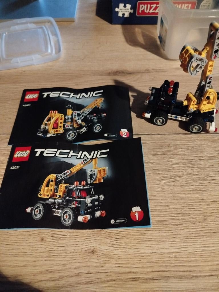 Lego Technic hoogtewerker, Ophalen, Lego