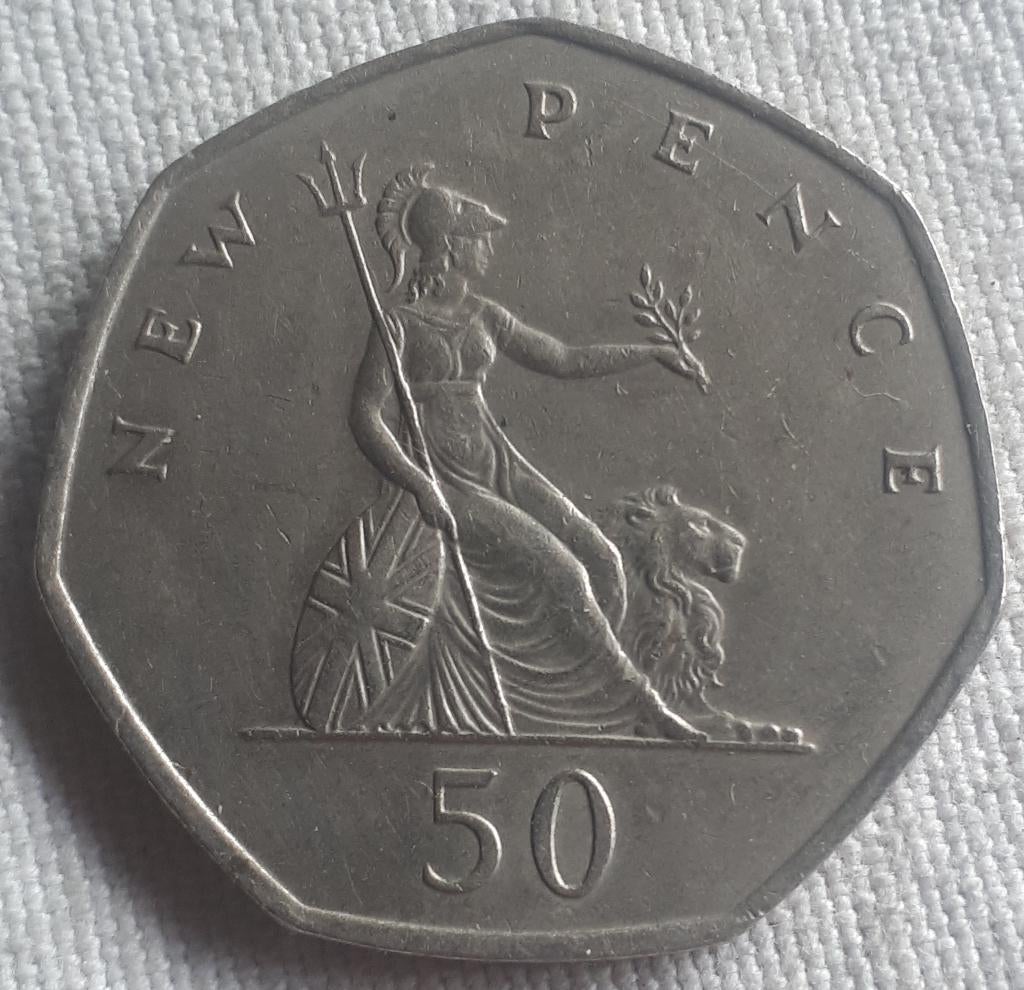 GREAT BRITAIN : 50 NEW PENCE 1969 KM 913 UNC, Verzenden, Overige landen, Losse munt