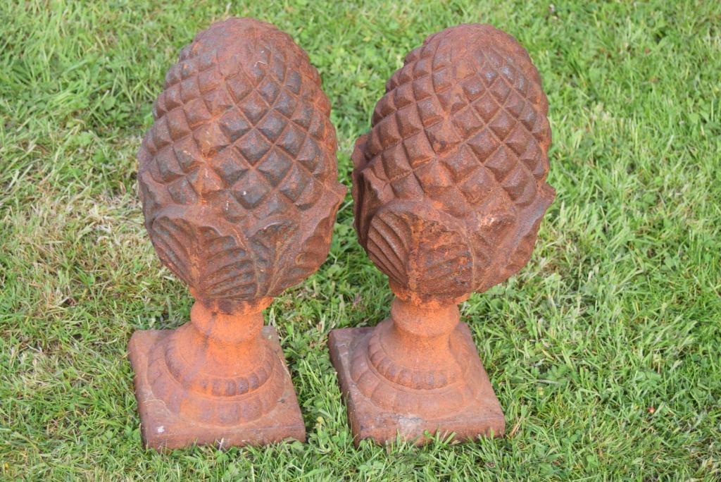 Gietijzeren dennenappels (gietijzeren pilasterkoppen), Ophalen of Verzenden, Nieuw