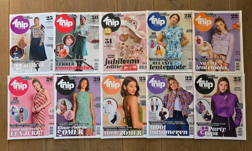 Jaargang 2024 KNIP MODE NIEUW nrs 1-9 +11, Ophalen of Verzenden, Nieuw