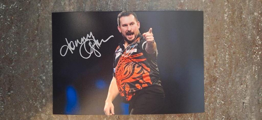 Foto Jonny Clayton met handtekening (print) # Darts, Sport en Fitness, Darts, Verzenden, Nieuw, Overige typen
