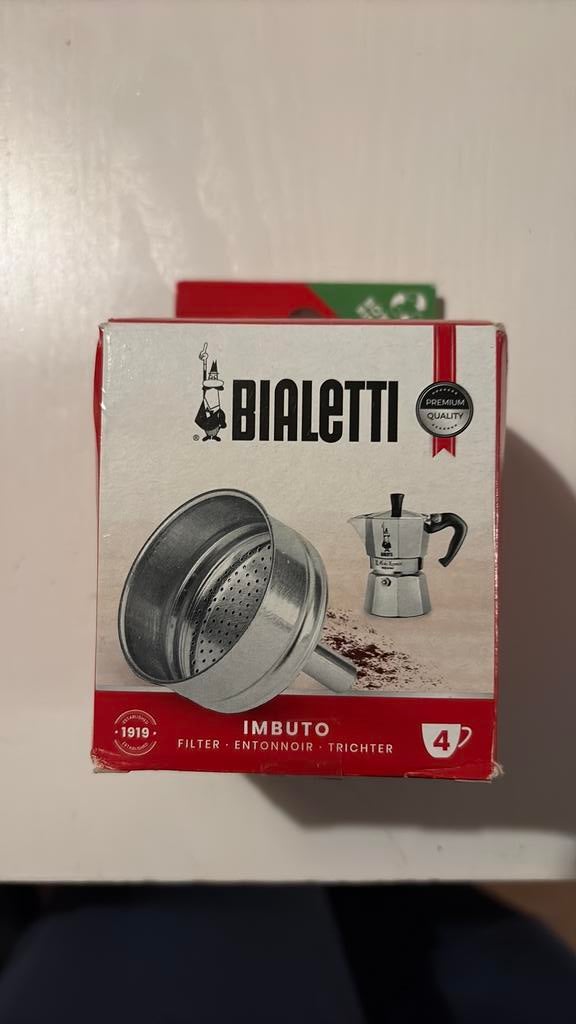 Bialetti Trechterfilter 4 Tassen Moka Express, Ophalen of Verzenden, Nieuw