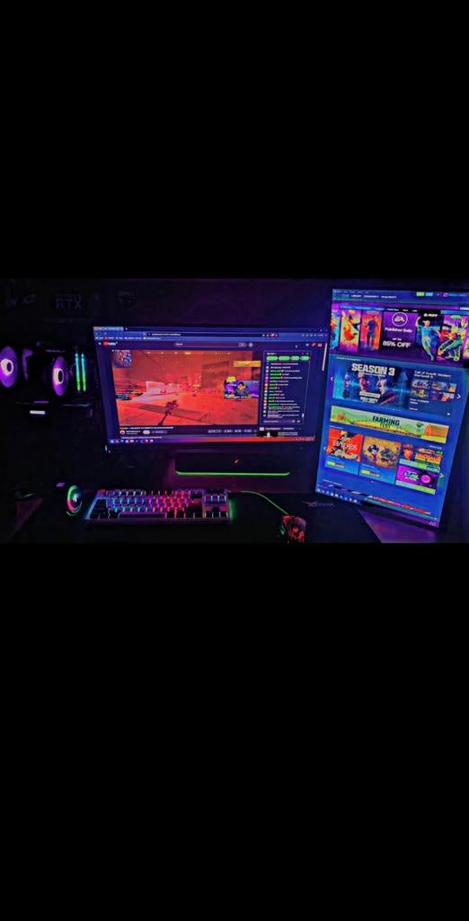 Gaming PC setup, Games en Spelcomputers, Ophalen, Zo goed als nieuw