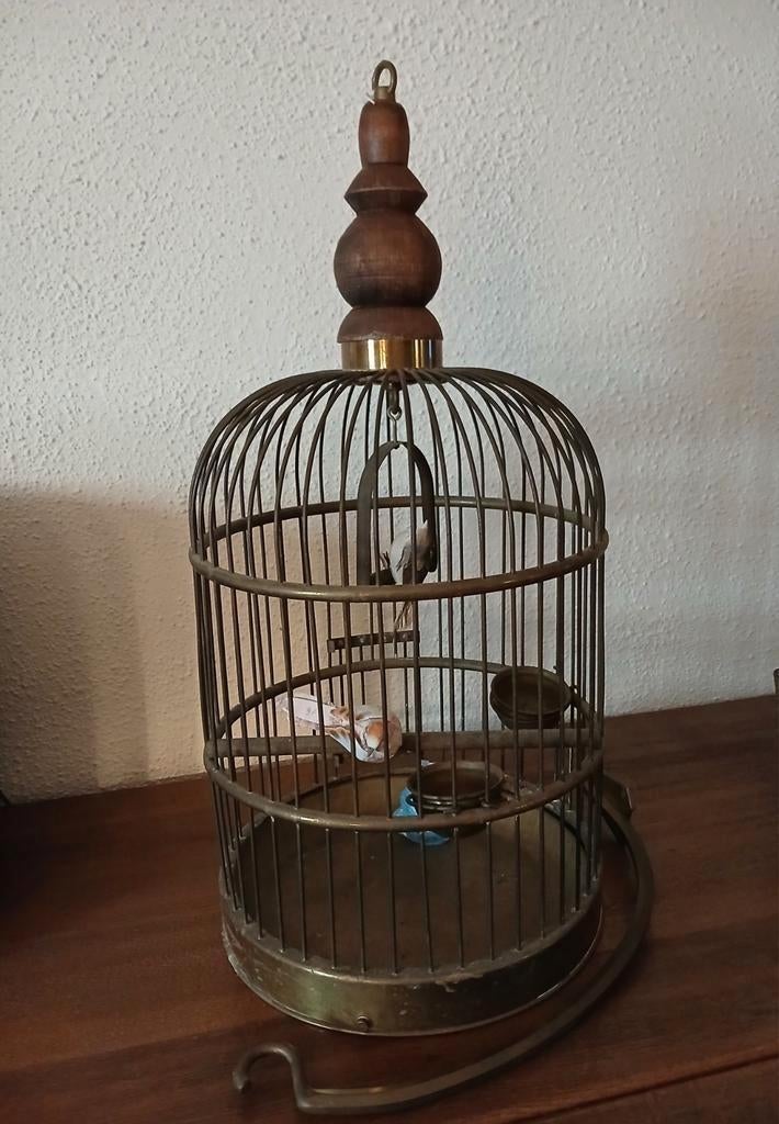 Cage à  oiseaux en laiton, Animaux & Accessoires, Enlèvement, Métal, Cage à oiseaux