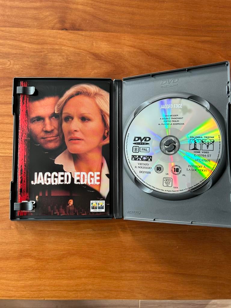 Dvd « A double tranchant / Jagged edge », À partir de 12 ans, Enlèvement ou Envoi, Comme neuf, Thriller d'action