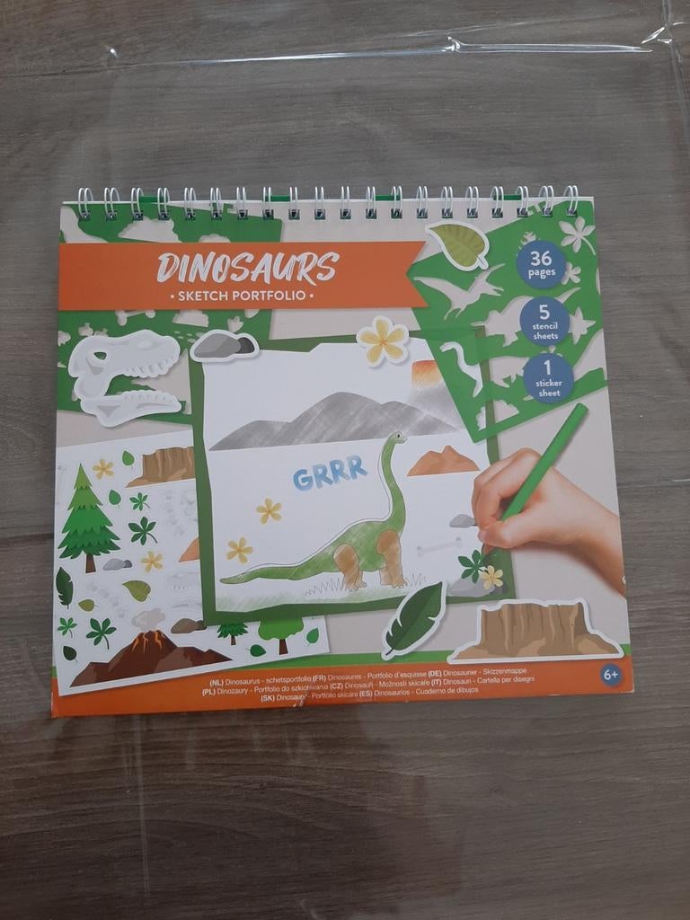 Dinosaurus sketch portfolio, Ophalen, Nieuw