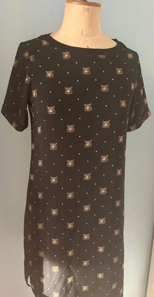 Kleedje met tijgers van Costes, Verzenden, Zwart, Zo goed als nieuw, Costes
