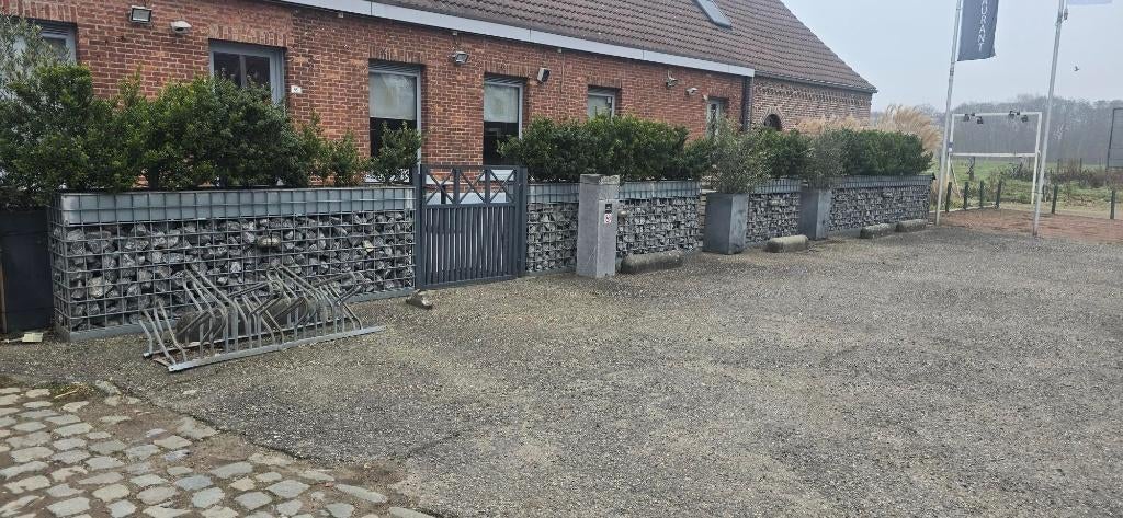 jardinières en acier galvanisé, Pierre, Comme neuf, Enlèvement, 100 cm ou plus