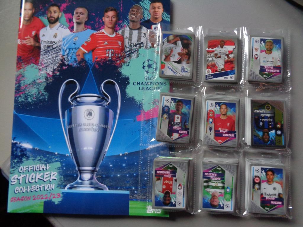 TOPPS VOLLEDIG CHAMPIONS LEAGUE 2022/2023  LOSSE SET, Hobby en Vrije tijd, Stickers en Plaatjes, Ophalen of Verzenden