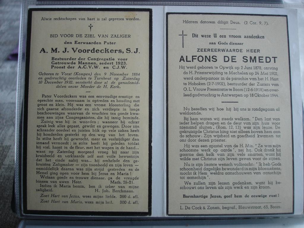 Lot (130) Doodsprentjes Priesters, Pauzen, Kardinaal enz, Verzenden, Rouwkaart