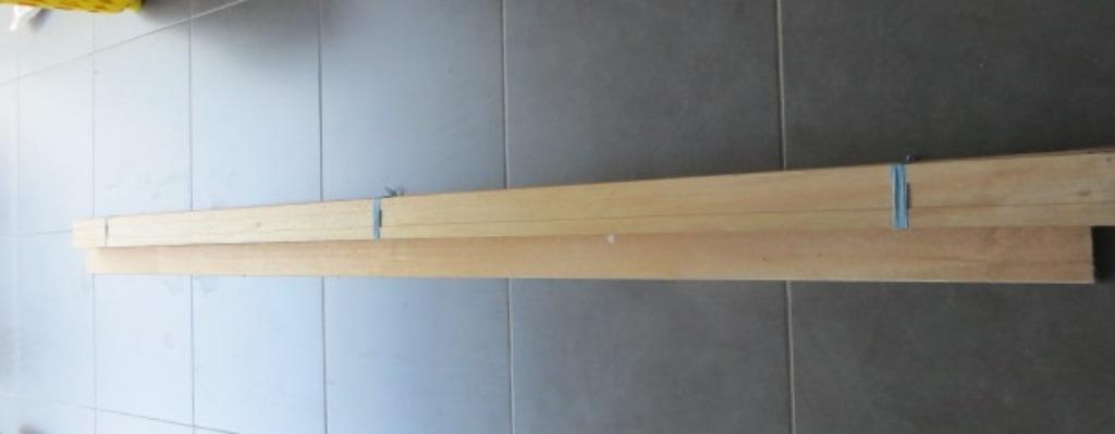 6 lange, bruine plinten - 216cm, Ophalen, Plinten