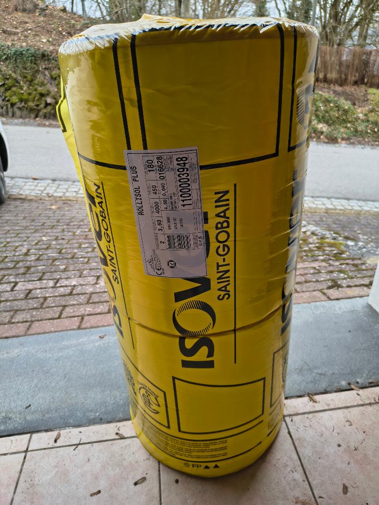 Isolation laine de verre 18cm, Bricolage & Construction, Laine de verre, Isolation de toiture, Enlèvement, 12 cm ou plus