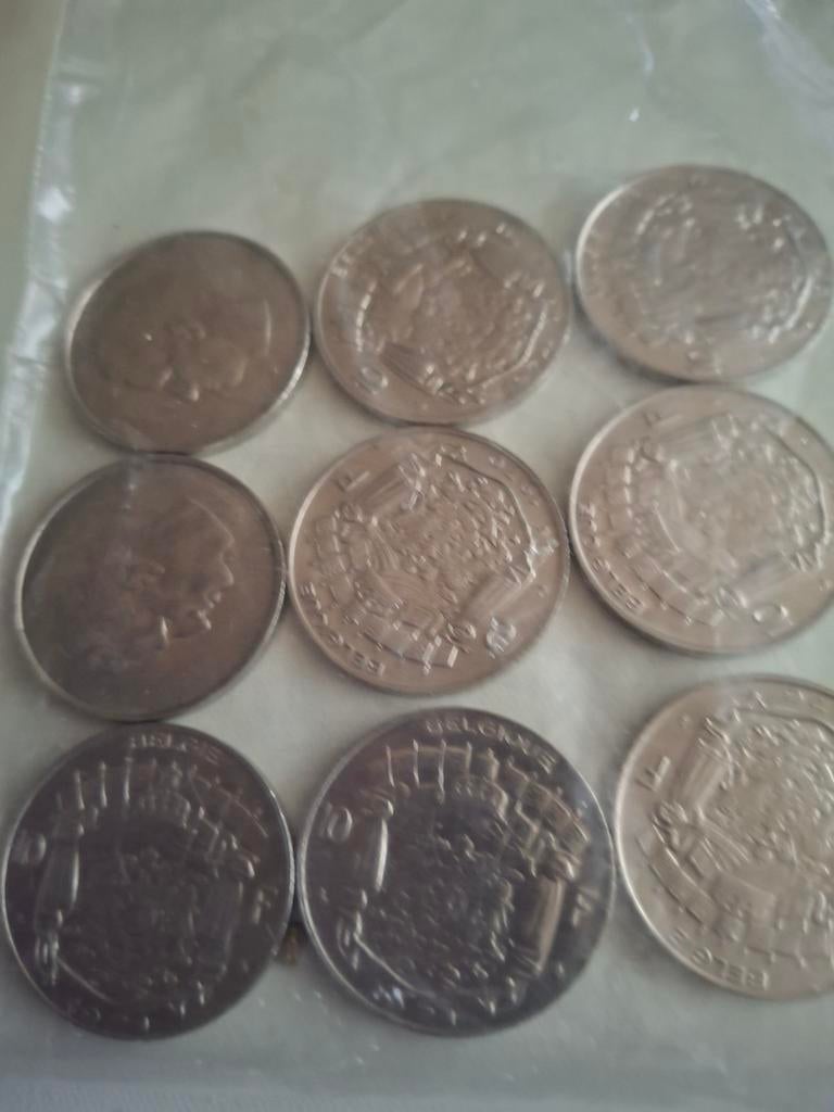 9 munten van 10 frank, Postzegels en Munten, Munten | België, Ophalen of Verzenden