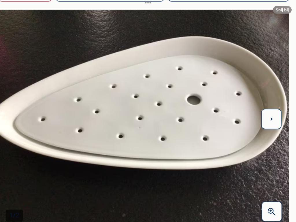 Porseleinen visschaal genummerd, Antiek en Kunst, Ophalen of Verzenden