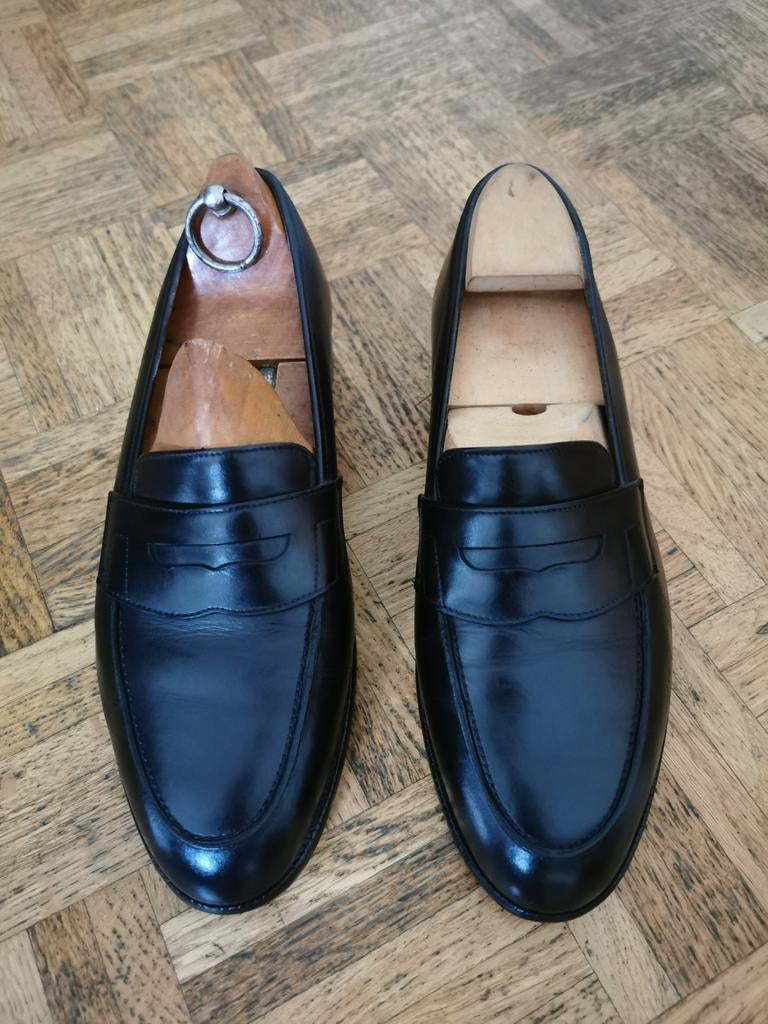 Mocassins Crockett and Jones, Enlèvement ou Envoi, Porté, Noir