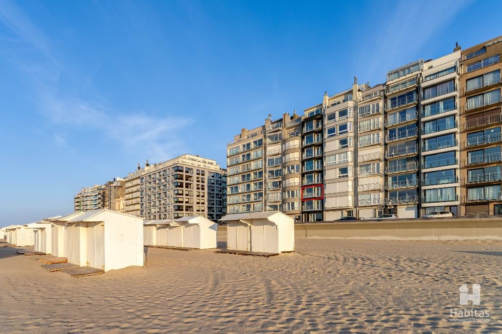 Mooi vernieuwd appartement met FRONTAAL ZEEZICHT, Immo, 50 m² of meer, Provincie West-Vlaanderen