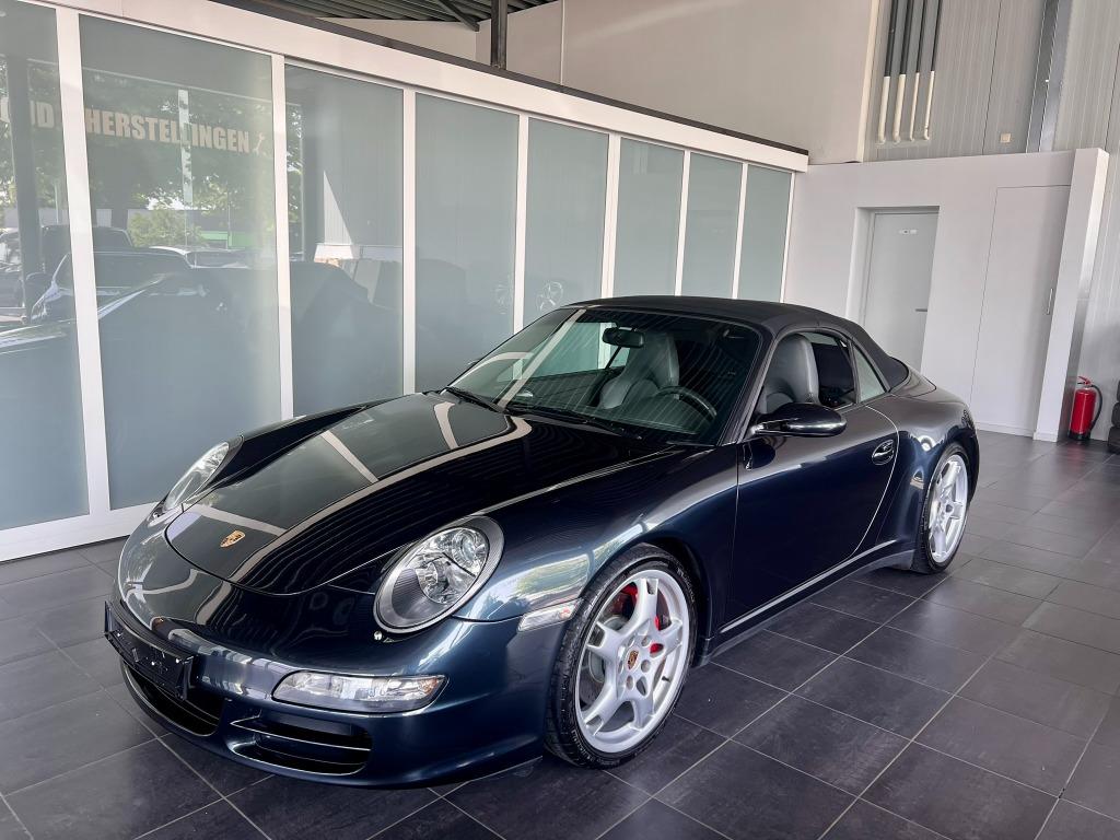 Porsche Carrera 911 4S (997) 3.8i Cabrio, Autos, Porsche, Cuir, Argent ou Gris, Achat, Entreprise