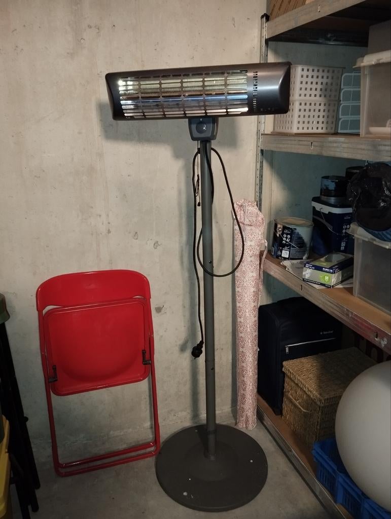 Staande terrasverwarmer Eurom, Draaibaar, Gebruikt, Vloer, Ophalen