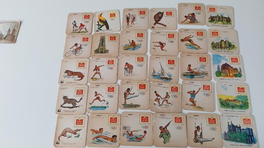 Lot bierviltjes Wiel's, Stella, Leopold..., Ophalen of Verzenden, Gebruikt, Overige typen