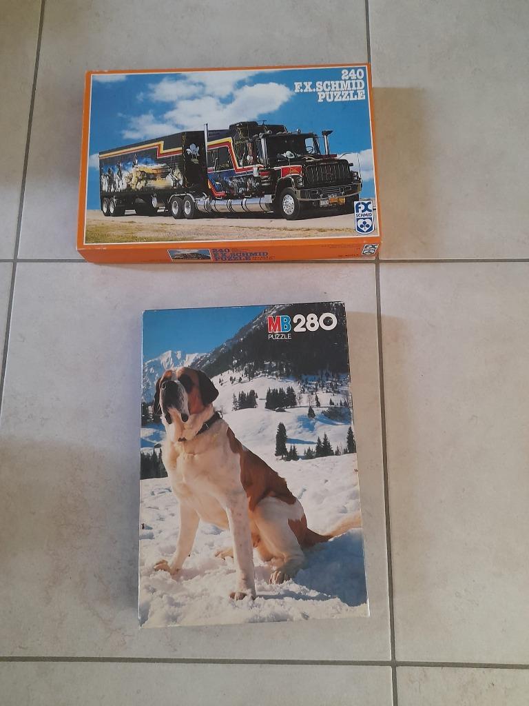 2 puzzels voor volwassenen, Ophalen, Minder dan 500 stukjes, Gebruikt, Legpuzzel