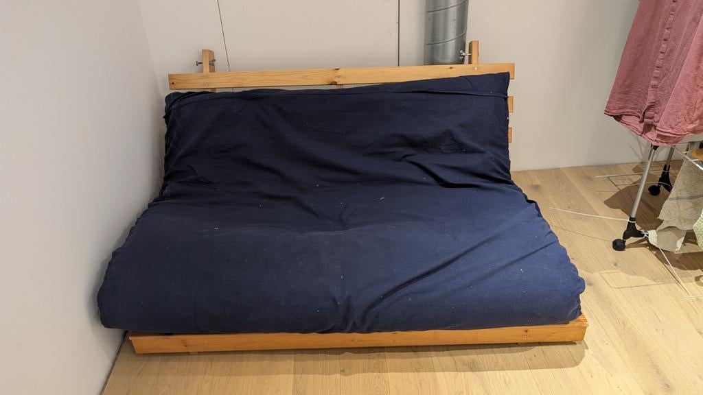 Banquette futon - lit dépliable, Maison & Meubles, Enlèvement, Utilisé