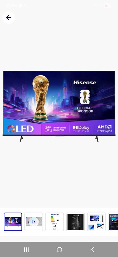 Qled hisense, Neuf, Autres marques, OLED, Enlèvement