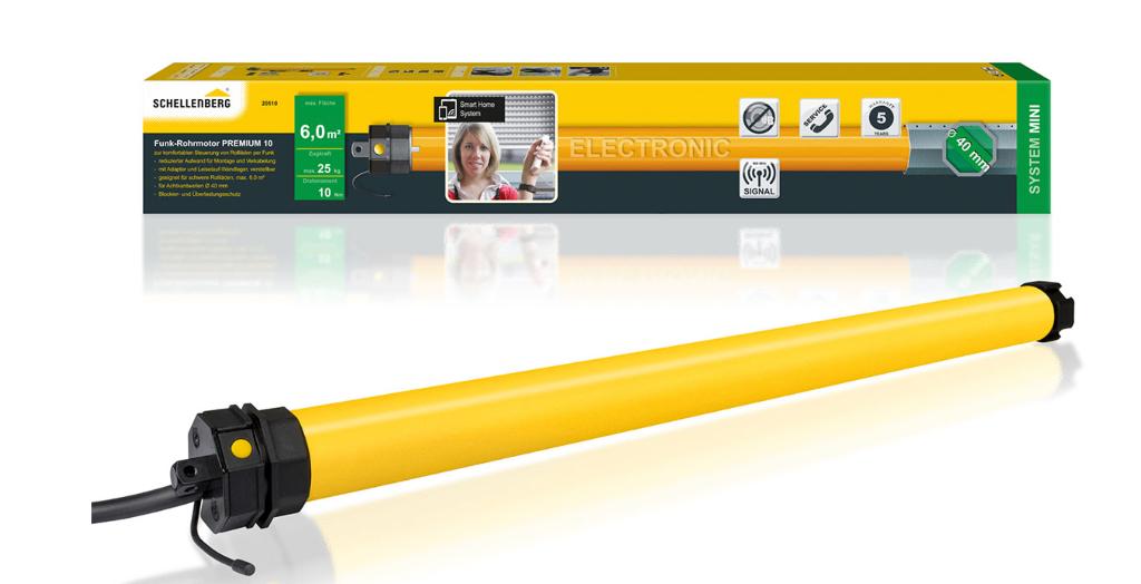 rolluikmotor voor as 40mm + afstandsbediening Premium, Ophalen, Nieuw, Elektrische bediening