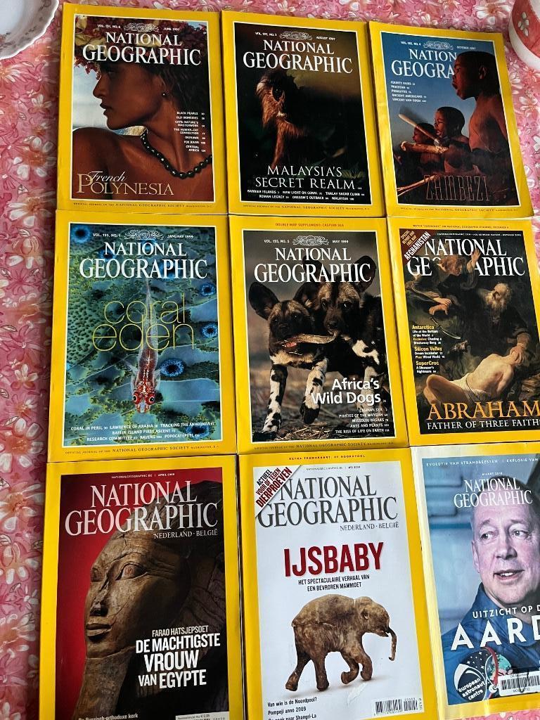 National Geographic - 9 tijdschriften, Boeken, Ophalen of Verzenden, Wetenschap en Natuur