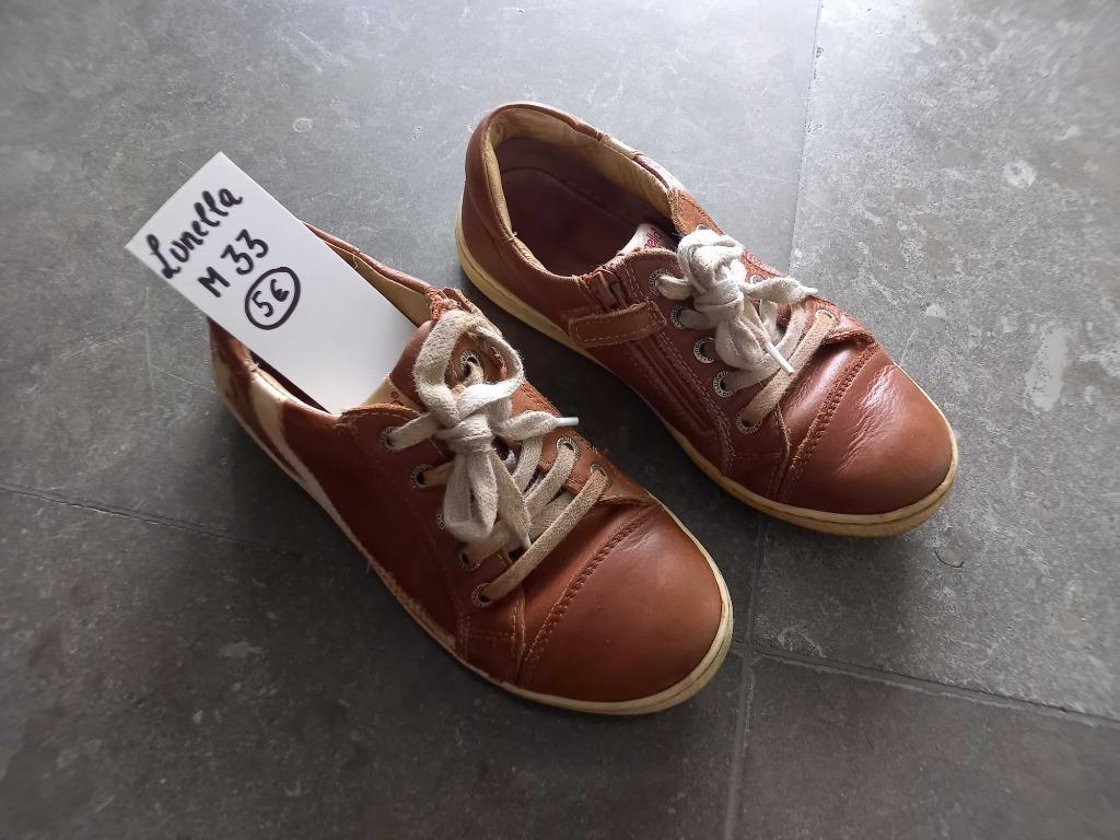 Sneakers camel leder Lunella M33 5 EUR, Gebruikt, Schoenen, Ophalen of Verzenden, Lunella