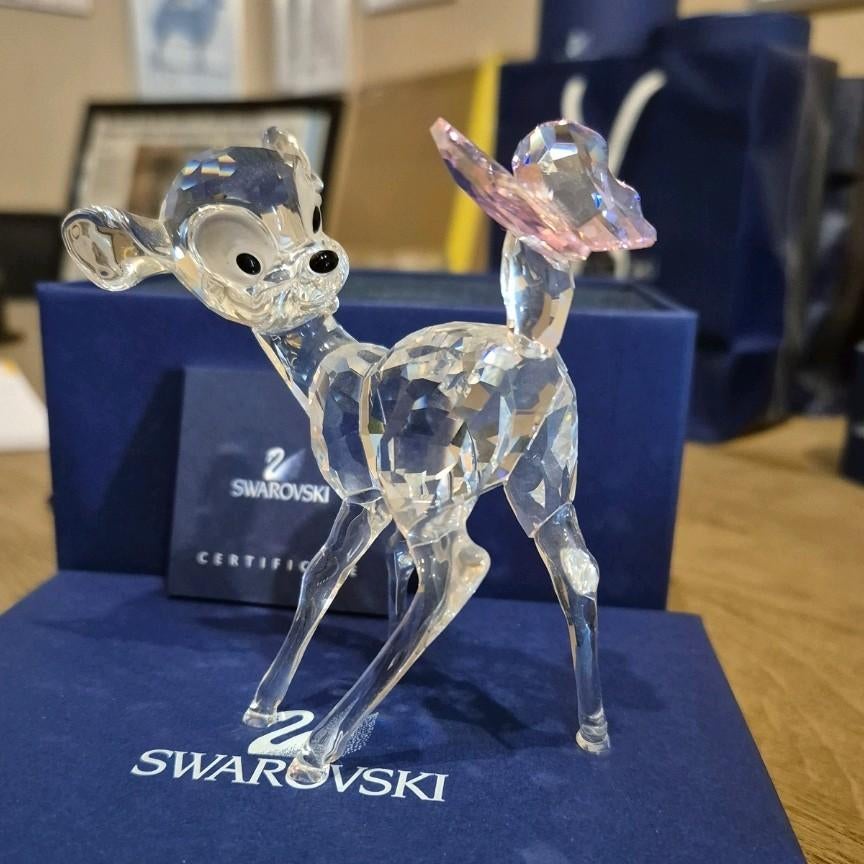 Swarovski bambi met vlinder, Verzamelen, Swarovski, Ophalen of Verzenden