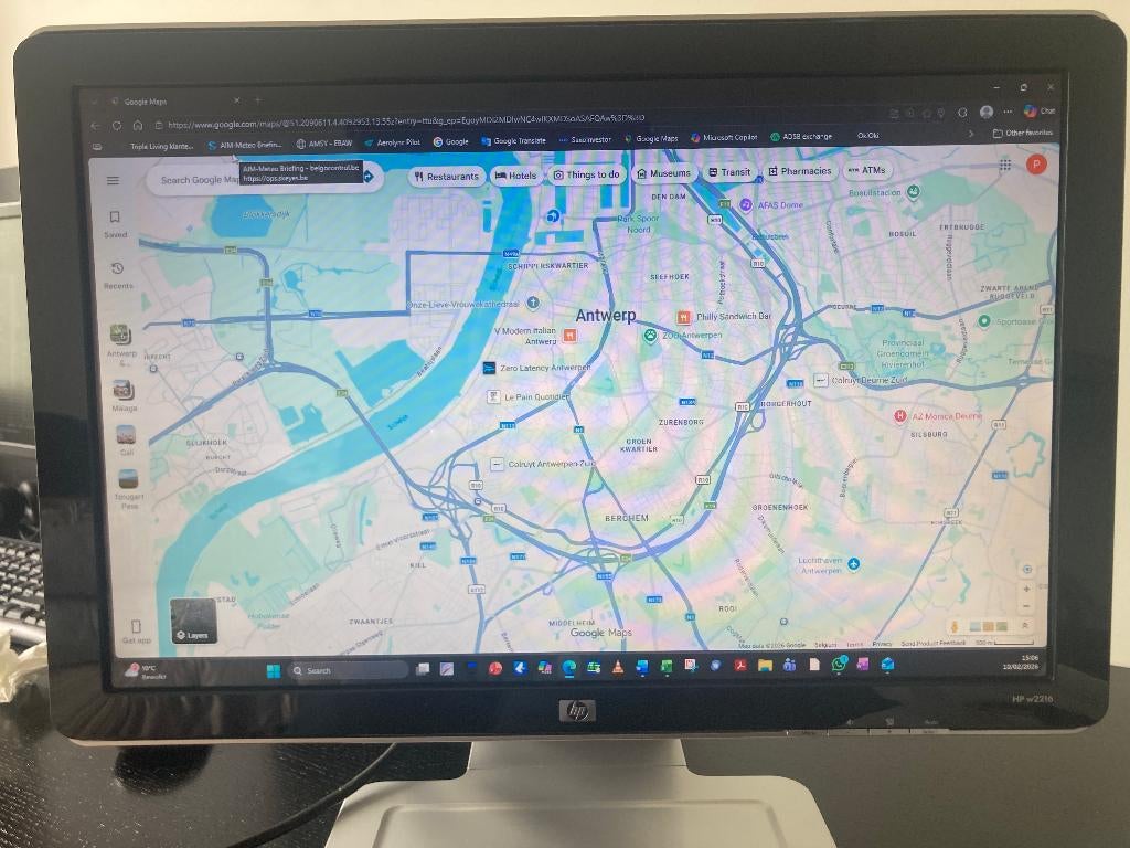 Écran d'ordinateur HP w2216, Informatique & Logiciels, Moniteurs, HD, 61 à 100 Hz, Comme neuf, Enlèvement