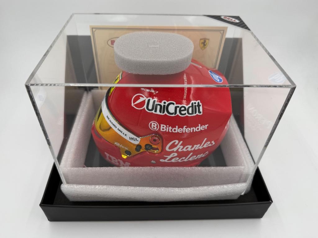 1/2 casque F1 helmet Leclerc Monza 2025 (Ferrari), Collections, Enlèvement ou Envoi