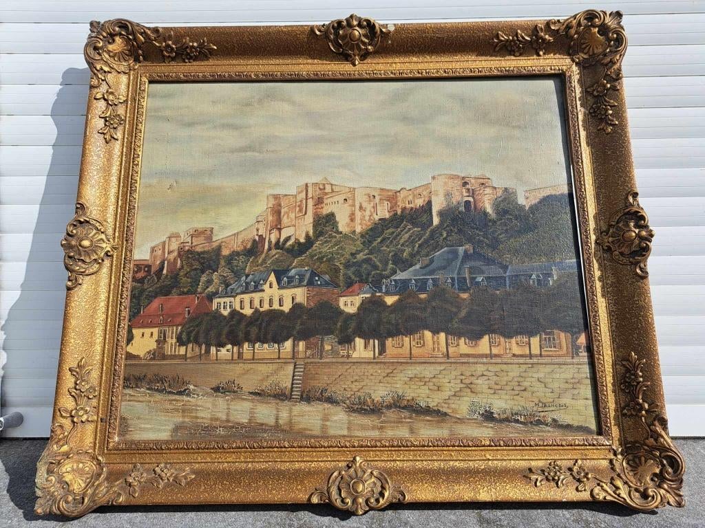 huile sur toile citadelle signe francois marechal, Antiquités & Art, Art | Peinture | Classique, Enlèvement ou Envoi