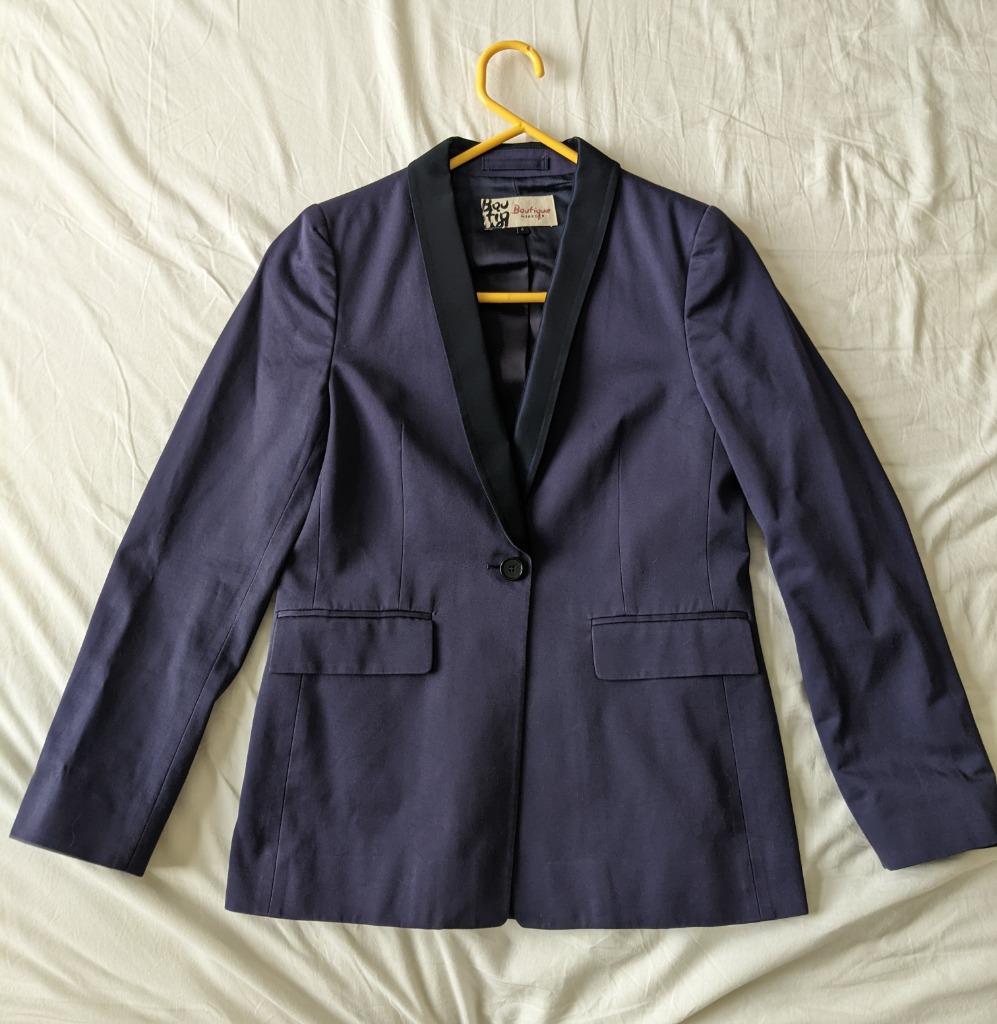 Dames Smoking blazer marineblauw Boutique by Jaeger, Blauw, Jaeger, Ophalen of Verzenden, Jasje