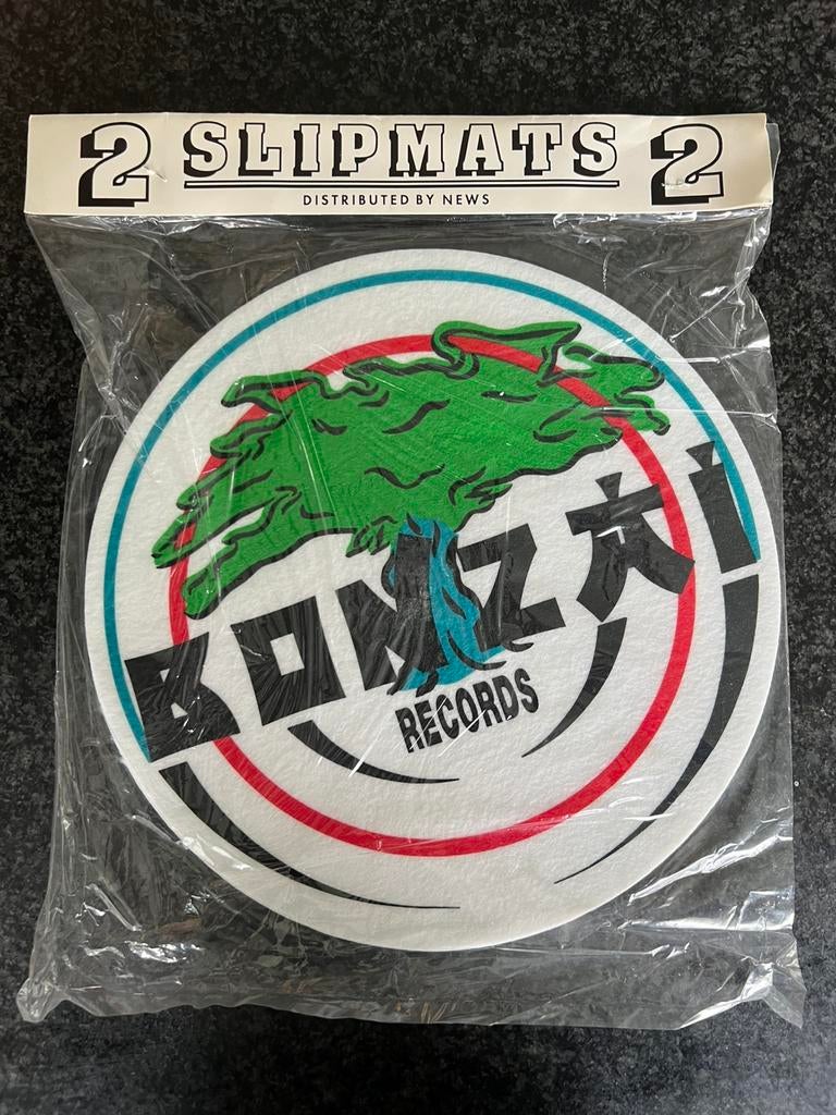 Bonzai records slipmats 2 stuks origineel ‘96/‘98, nieuw!, CD & DVD, Enlèvement ou Envoi, Neuf, dans son emballage, Techno ou Trance