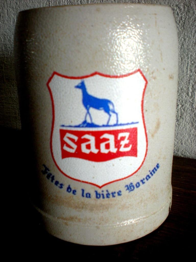 Saaz - Cavenaile - Fête de la bière boraine  chope, Collections, Marques de bière, Enlèvement ou Envoi, Comme neuf, Chope(s)