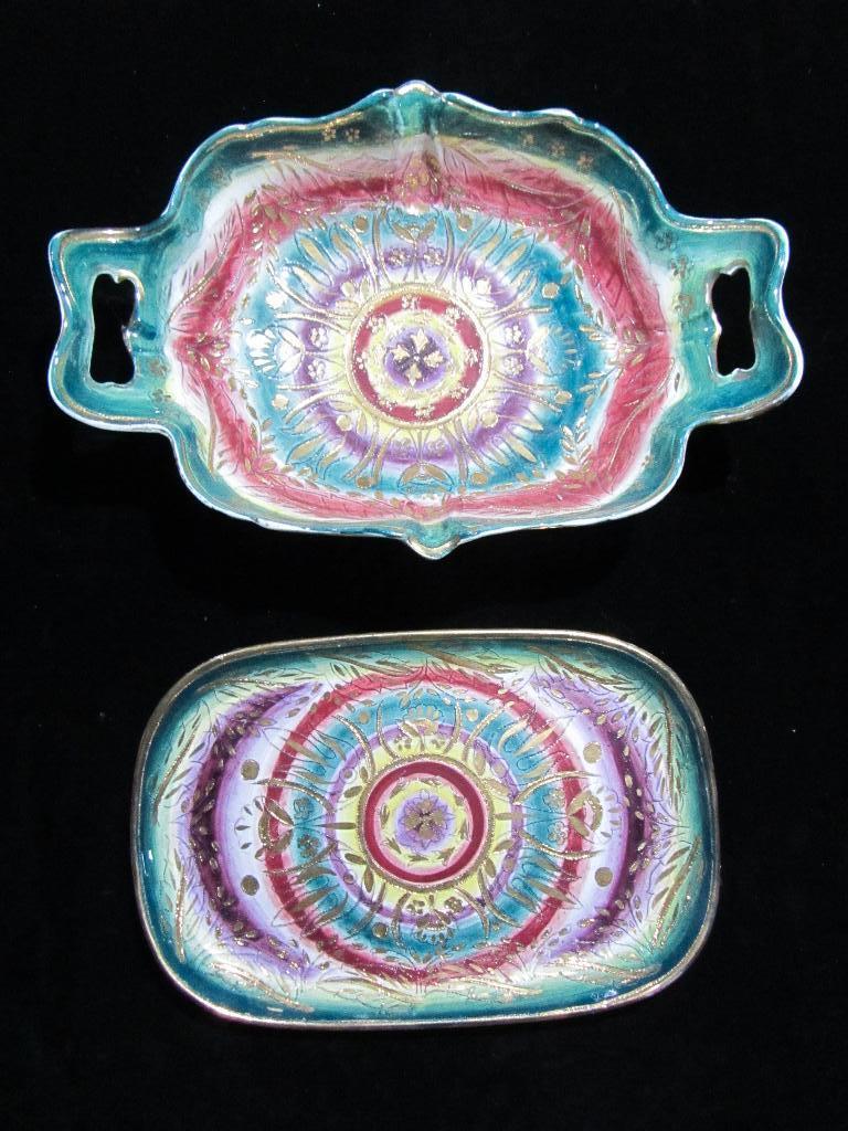 Boch Keralux, Sultane: plat rectangulaire et coupe à fruits!, Antiquités & Art, Enlèvement