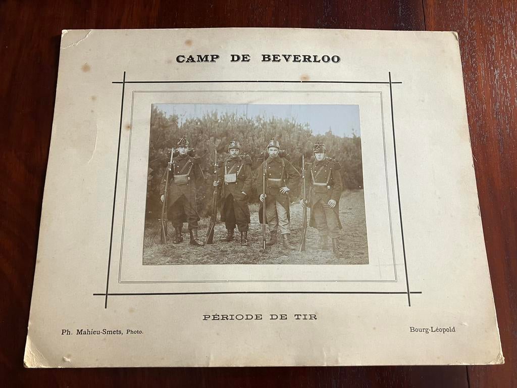 Camp de Beverloo Leopoldsburg rond 1900 foto Ph Mahieu-Smets, Ophalen of Verzenden