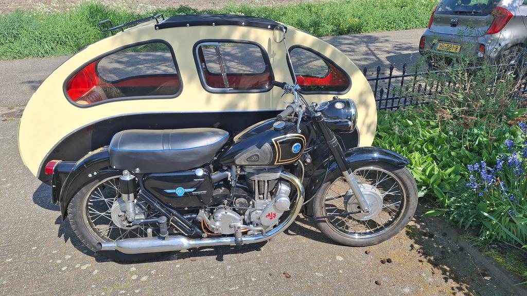 AJS 18S 500cc 1956 c Busmar Astral II 1960 double adulte., Motos, Motos | Marques Autre, Particulier, Autre, 1 cylindre, Enlèvement