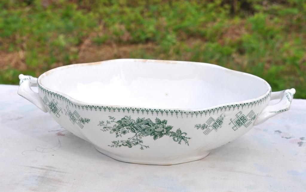 plat legumier  boch decor duchesse, Antiquités & Art, Antiquités | Céramique & Poterie, Enlèvement ou Envoi