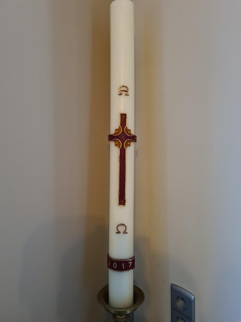 Paaskaars 29 jaartal 2017 grote kaars, Ophalen, Overige materialen, Gebruikt, 75 cm of meer