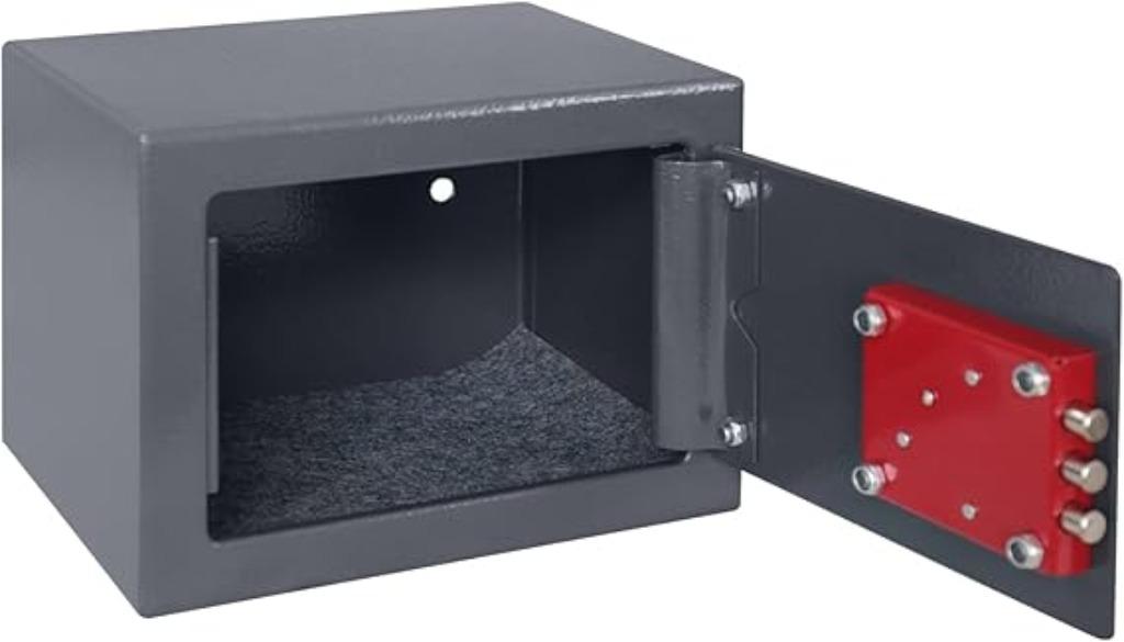 Petit coffre-fort HMF avec clé LIVRAISON RAPIDE ET GRATUITE, Envoi, Neuf