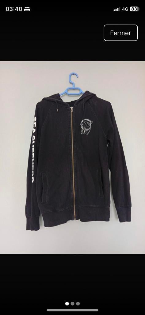 Sweat hoodie Sea Shepherd M, Enlèvement ou Envoi, Noir