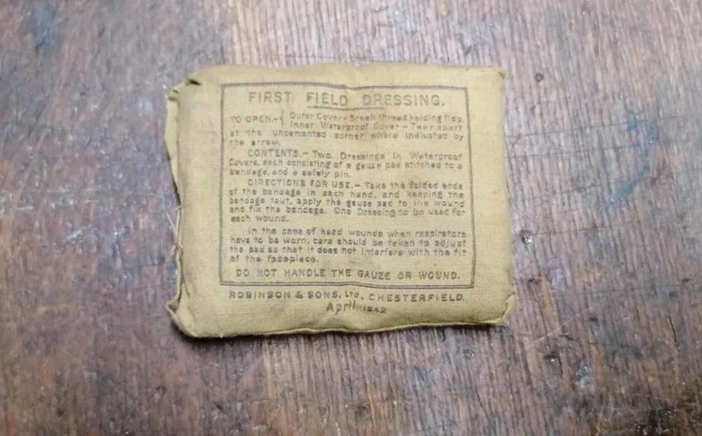 Pansement militaire Gb Anglais WW2 1942, Collections, Envoi