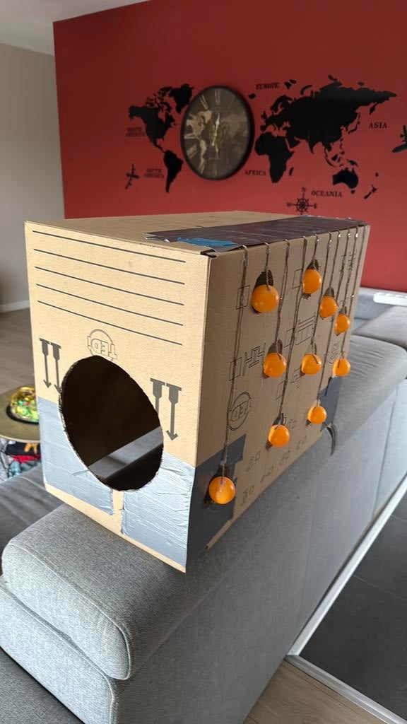 Katten speel doos, Dieren en Toebehoren, Ophalen, Gebruikt, Speeltunnel