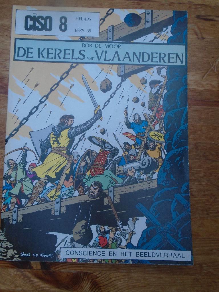 De kerels van vlaanderen ciso 8: bob de moor, Boeken, Stripverhalen, Gelezen, Eén stripboek, Bob De Moor, Ophalen of Verzenden